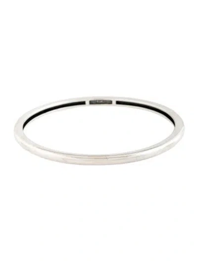 Pre-owned Lagos Smooth Bangle Bracelet, 8" In Multicolor
