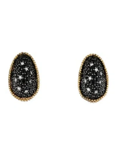 Pre-owned Lagos Spinel & Diamond Earclip Earrings In Multi