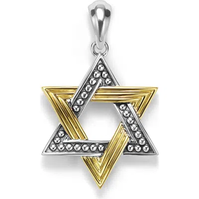 Lagos Star Of David Pendant In Two-tone
