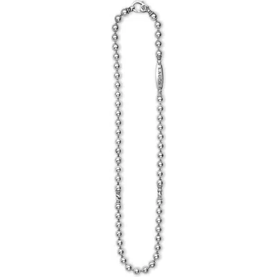 Lagos Sterling Silver 8mm Ball Chain Necklace In Metallic