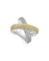 Lagos Caviar Lux Diamond Ring In Silver