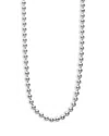 Lagos Sterling Silver Caviar Beaded Necklace, 16-18 In Silver