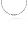 Lagos Caviar Bubbly Graduated Bead Collar Necklace In Silver