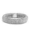 Lagos Sterling Silver Caviar Oval Link Bracelet In Silver