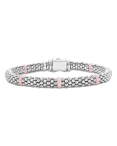Lagos Pink Caviar Ceramic Station Bracelet