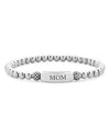 Lagos Sterling Silver Signature Caviar Mom Station Bracelet In Silver