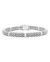 Lagos Sterling Silver White Caviar Ceramic Beaded Bracelet In White/silver