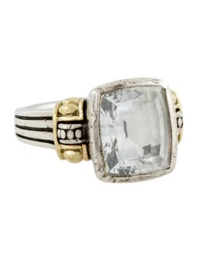 Pre-owned Lagos Topaz Caviar Cocktail Ring In Multi