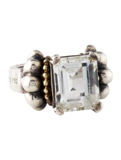 Pre-owned Lagos Topaz Cocktail Ring In Multicolor
