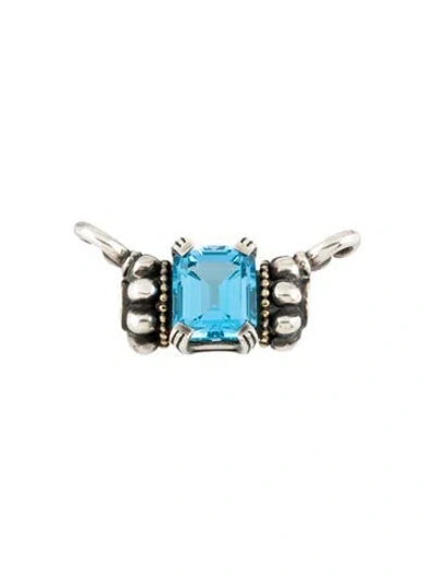 Pre-owned Lagos Topaz Glacier Pendant, 0.5" In Multi