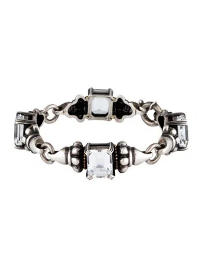 Pre-owned Lagos Topaz Link Bracelet, 7" In Multi