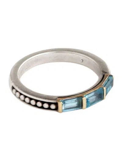 Pre-owned Lagos Topaz Rittenhouse Stacking Ring In Multi