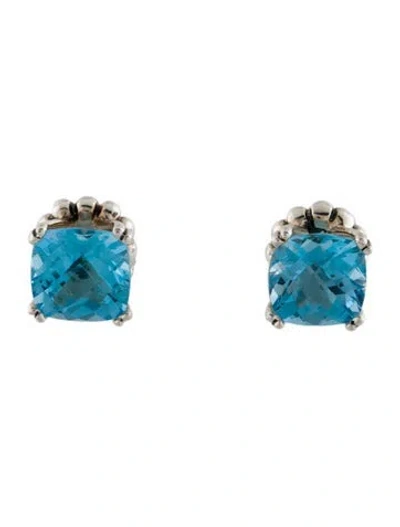 Pre-owned Lagos Topaz Rittenhouse Stud Earrings In Multi