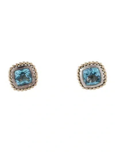 Pre-owned Lagos Topaz Rittenhouse Stud Earrings In Multicolor