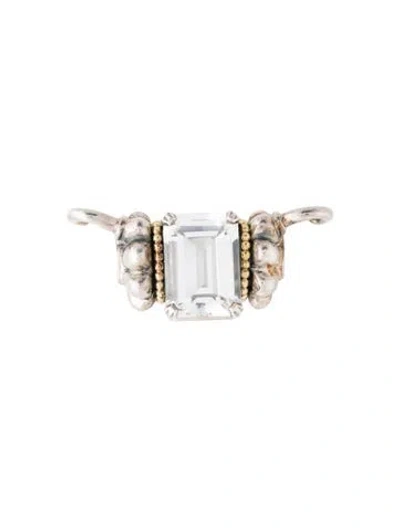 Pre-owned Lagos Two-tone 16.48ct Topaz Glacier Pendant In Multi
