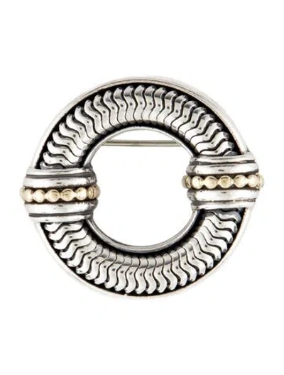 Pre-owned Lagos Two-tone Brooch In Multicolor