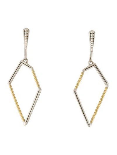 Pre-owned Lagos Two-tone Drop Earrings In Multicolor