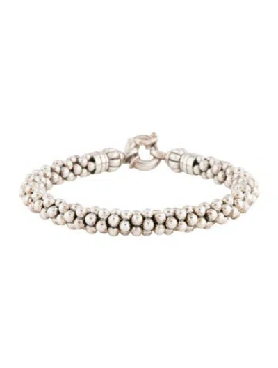 Pre-owned Lagos Vintage Caviar Bracelet, 6.75" In Multicolor