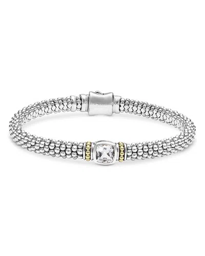 Lagos White Topaz Rittenhouse Bracelet, 6mm In White/silver