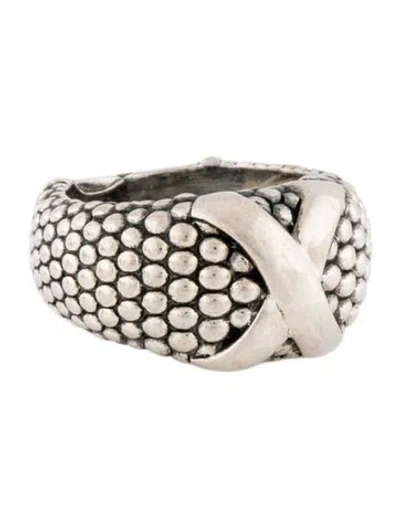 Pre-owned Lagos X Beaded Ring In Multi