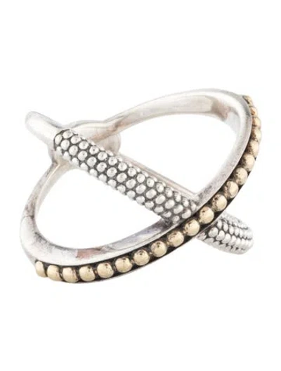 Pre-owned Lagos X Beaded Ring In Multicolor