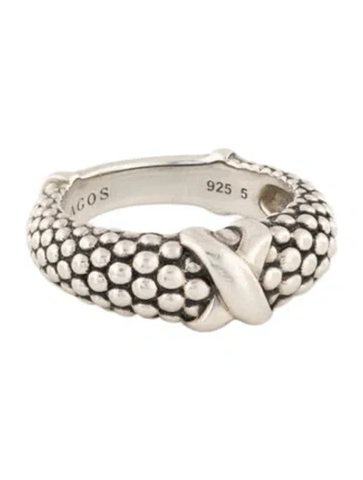 Pre-owned Lagos X Caviar Band Ring In Multicolor