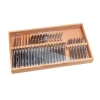 Laguiole 24 Piece Flatware Set, In Black
