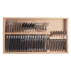 Laguiole 24 Piece Flatware Set, In Black