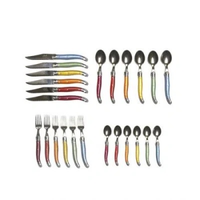 Laguiole 24 Piece Flatware Set, In Multi