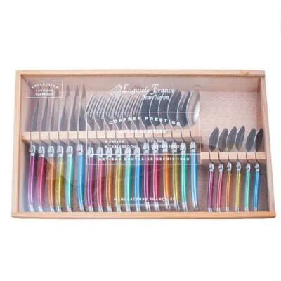 Laguiole 24 Piece Flatware Set, In Multi