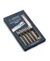Laguiole Heritage Stainless Steel 6-pc. Steak Knife Set In Black