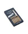 Laguiole Heritage Stainless Steel 6-pc. Steak Knife Set In Brown