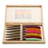Laguiole Jean Dubost Multi-colored Steak Knives, Set Of 6 In Multi