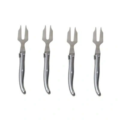Laguiole Mini Cheese Fork In Silver