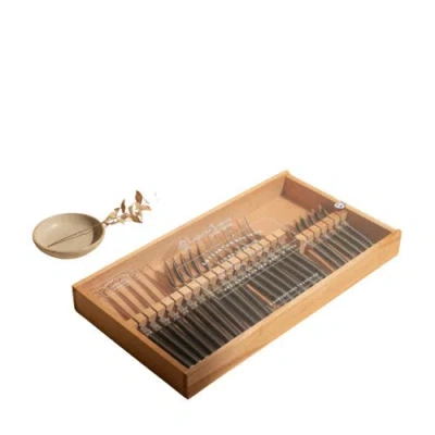 Laguiole Platine 24 Piece Flatware Set In Black