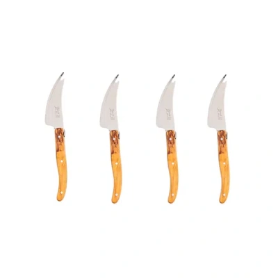 Laguiole Pronged Knife In Brown