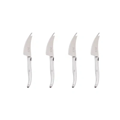 Laguiole Pronged Knife In Silver