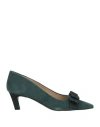Lagûm Woman Pumps Deep Teal Size 8 Leather In Green
