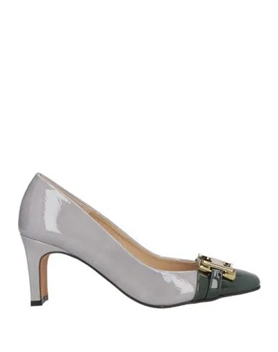 Lagûm Woman Pumps Grey Size 8 Leather