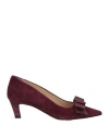 Lagûm Woman Pumps Purple Size 8 Leather In Purple