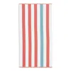 Laguna Beach Textile Co. Laguna Beach Cabana Beach Towel In Coral/sea Glass