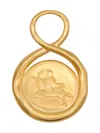 Lah Paris Sagittarius-engraved Infinity-design Pendant In Gold