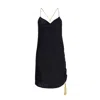 Lahive Women's Black Jordan Silky Noir Slip Dress In Black