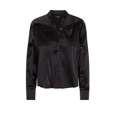 Lahive Women's Black Santo Jet Silk Blouse