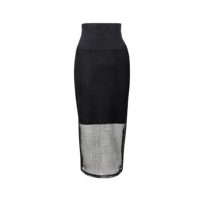 Lahive Women's Black Sonny Mesh Corset Skirt