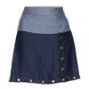 Lahive Women's Blue Gia Multi-length Denim Skirt In Blue