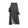 Lahive Pandora Detachable Denim Skirt In Blue