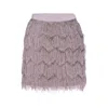 Lahive Women's Pink / Purple Levi Lavender Mist Fringe Skirt
