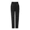 LAHIVE WOMEN'S RHODES BLACK JACQUARD TUXEDO PANT