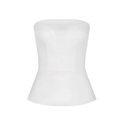 Lahive Women's White Carrie B. Bustier Top